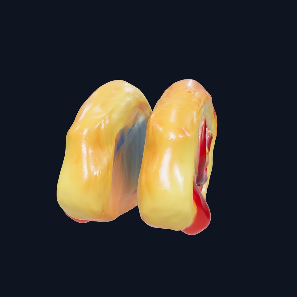 Delicious Jelly-Filled Croissant 3D model pack